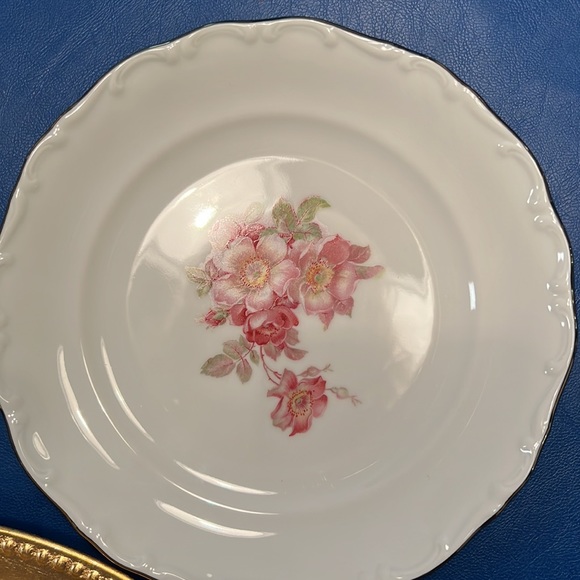 Schumann Arzburg Germany Briar Rose with Gold Trim 4 Place Settings - Picture 4 of 10